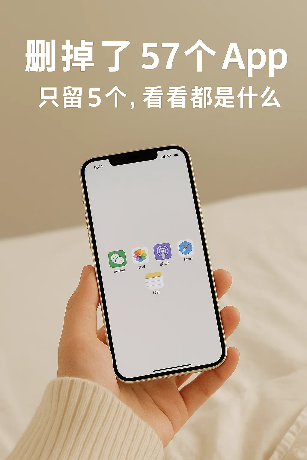 《我删掉了57个App，只留5个，看看都是什么