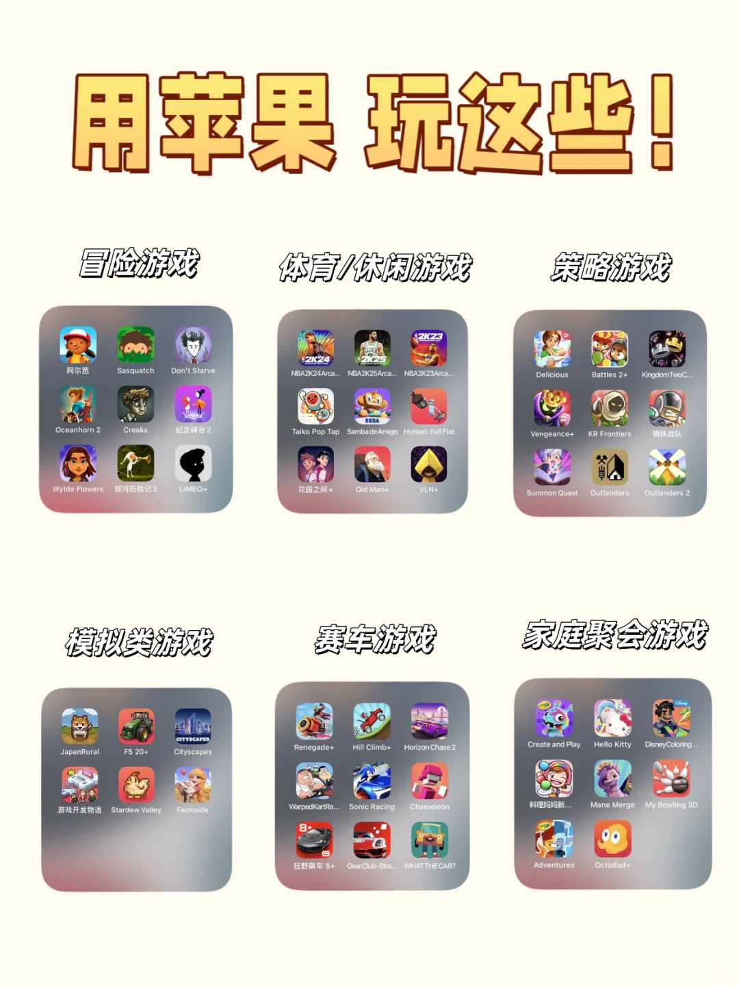 Apple Arcade 200+宝藏游戏推荐！！