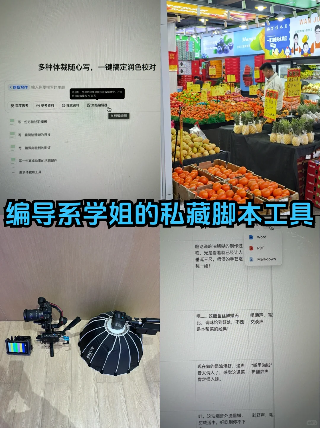 编导系学姐的私藏脚本工具