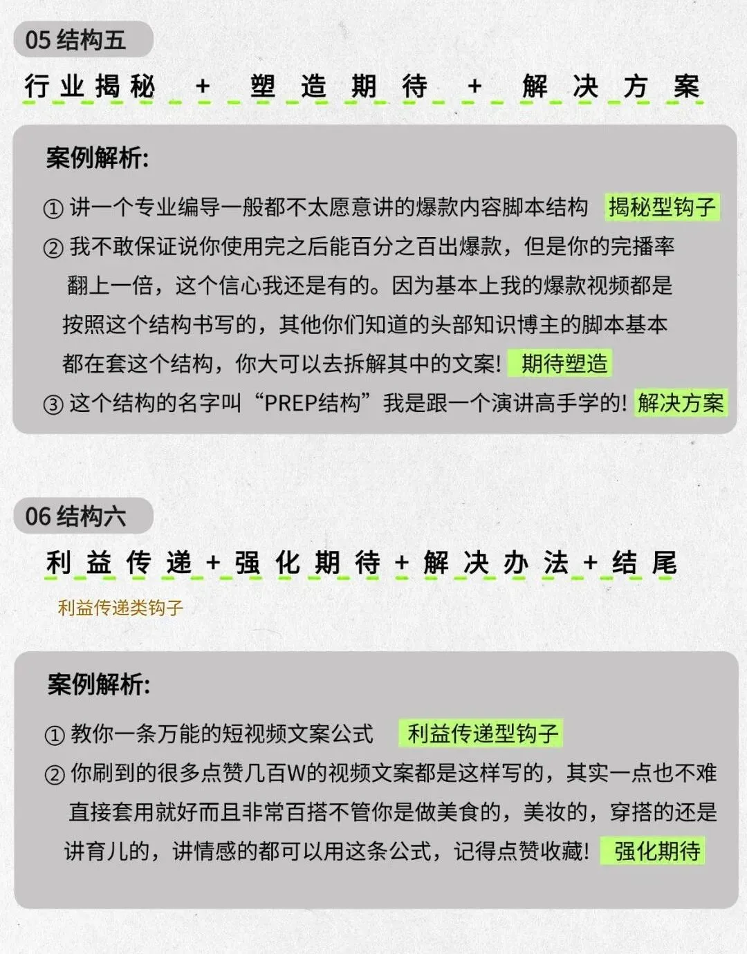 爆款视频6种脚本结构公式