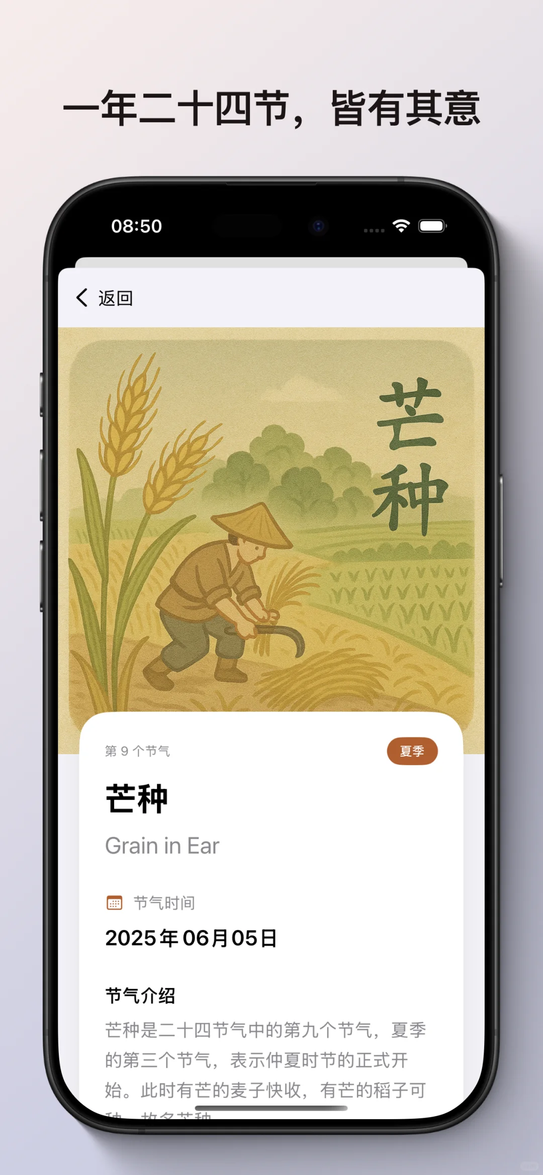 🌿 终于挖到东方审美打造的「节气 App」