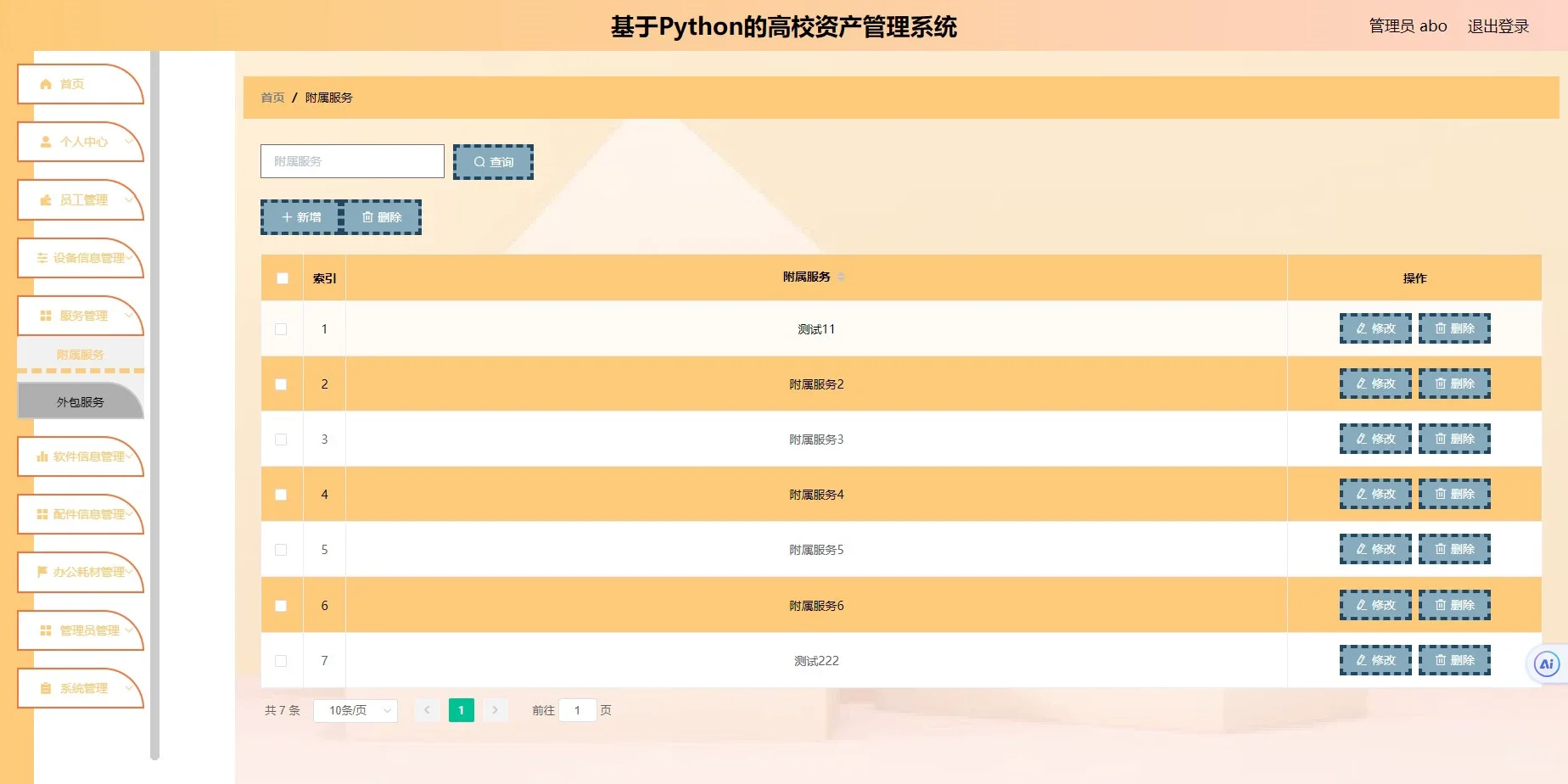 python源码：高校管理系统