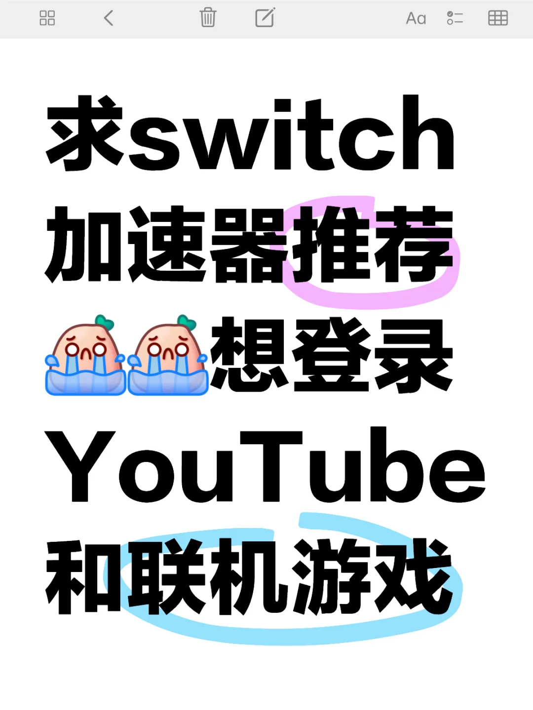 switch加速器