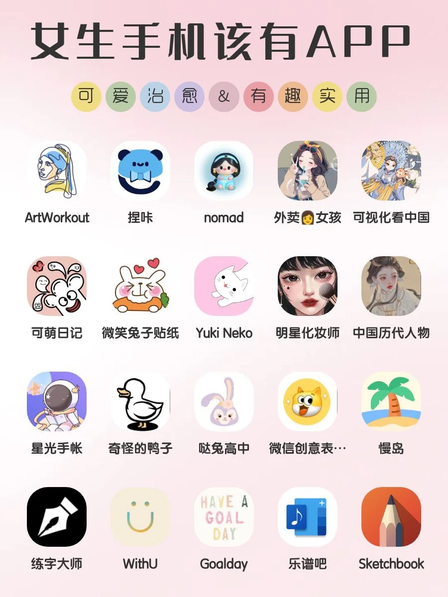 女生手机里该有的20款神仙软件‼️