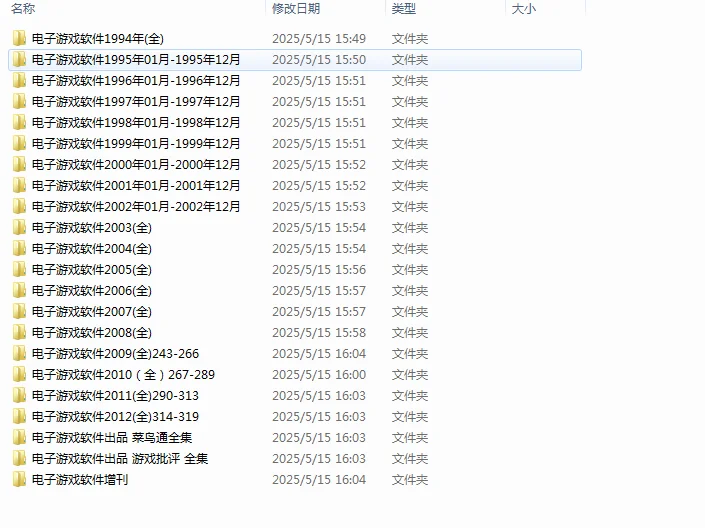 电子游戏软件全集