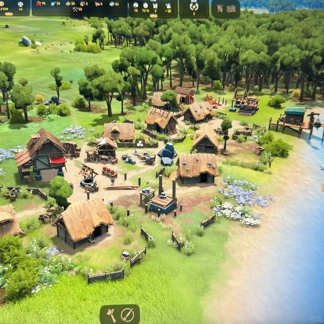 在游戏里自由开发村镇是真的很快乐！！！