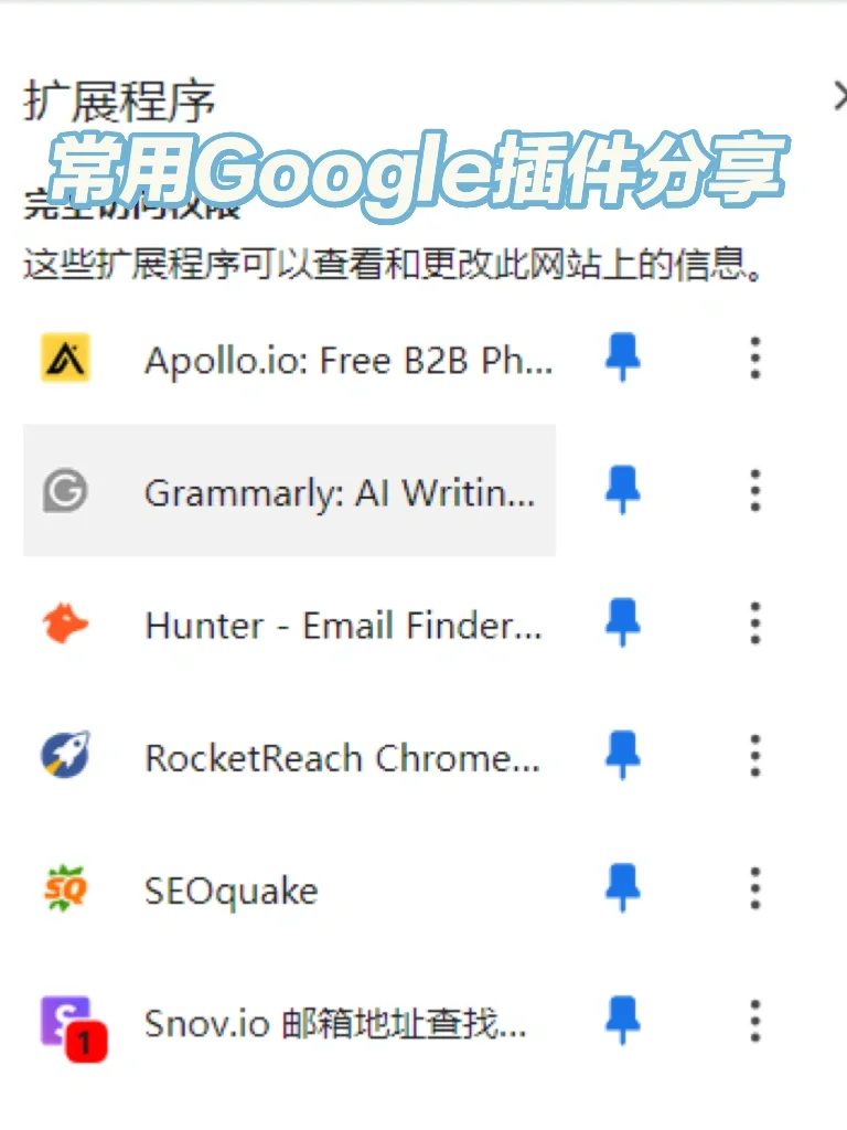 外贸SOHO丨常用自主开发谷歌插件分享