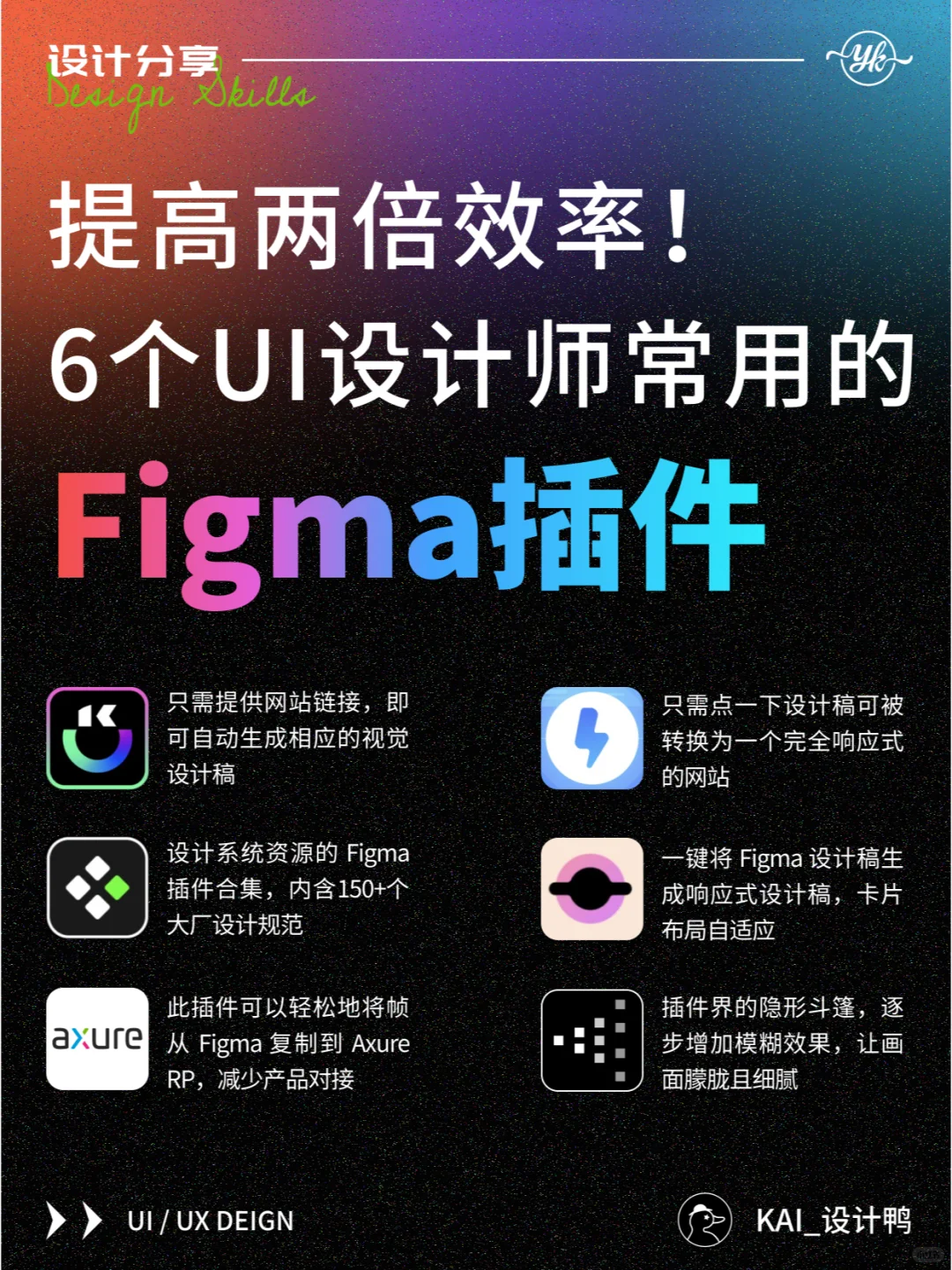 提高两倍效率！6个UI设计师常用的Figma插件