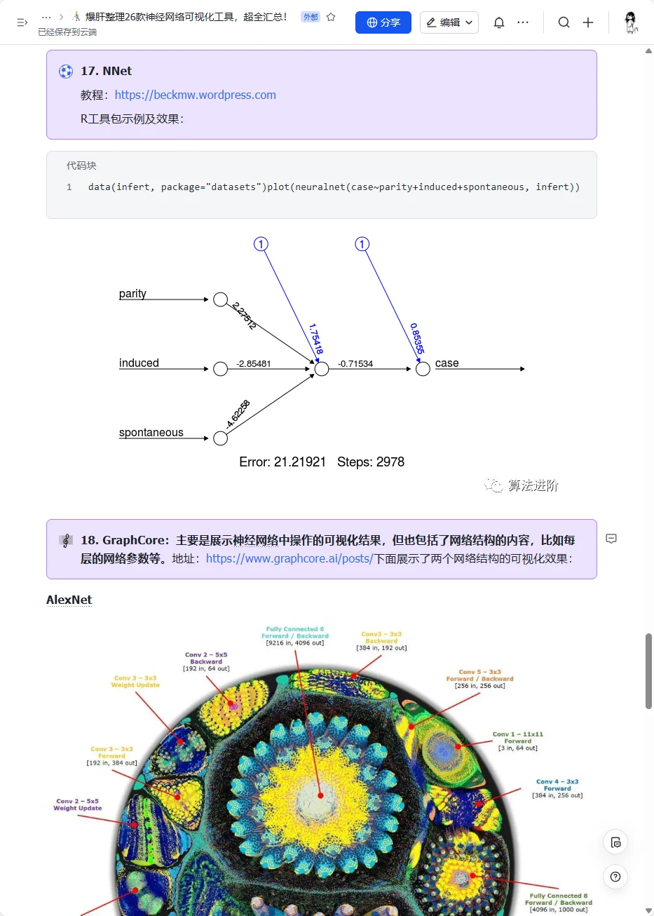 🧠26 款神经网络模型可视化工具汇总