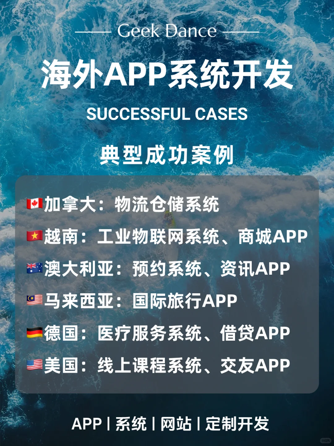 软件开发海外服务【APP/系统/网站】开发