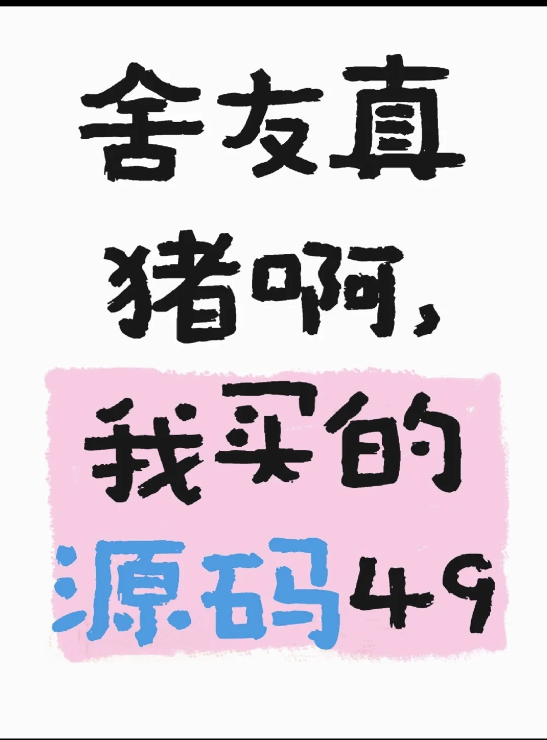 49块钱的源码坑，原来小丑是我自己！