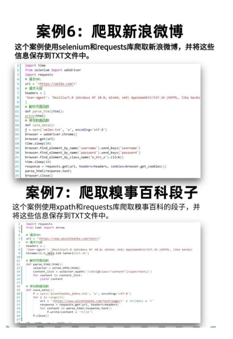 🐍Python爬虫7个经典项目,附源码分享!
