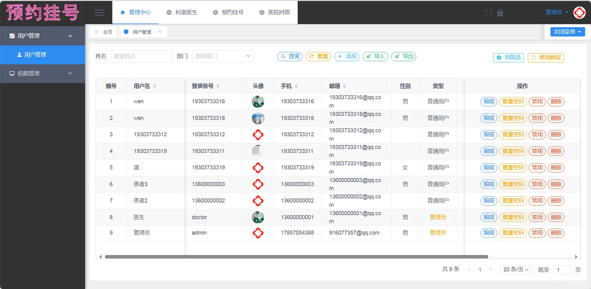 springboot+vue★医院挂号系统★原创分享