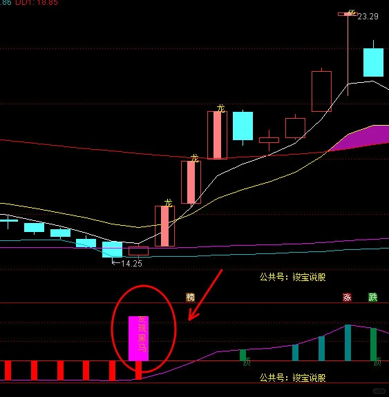 通达信发现嘿马副图买入逃顶源码主力抓波段