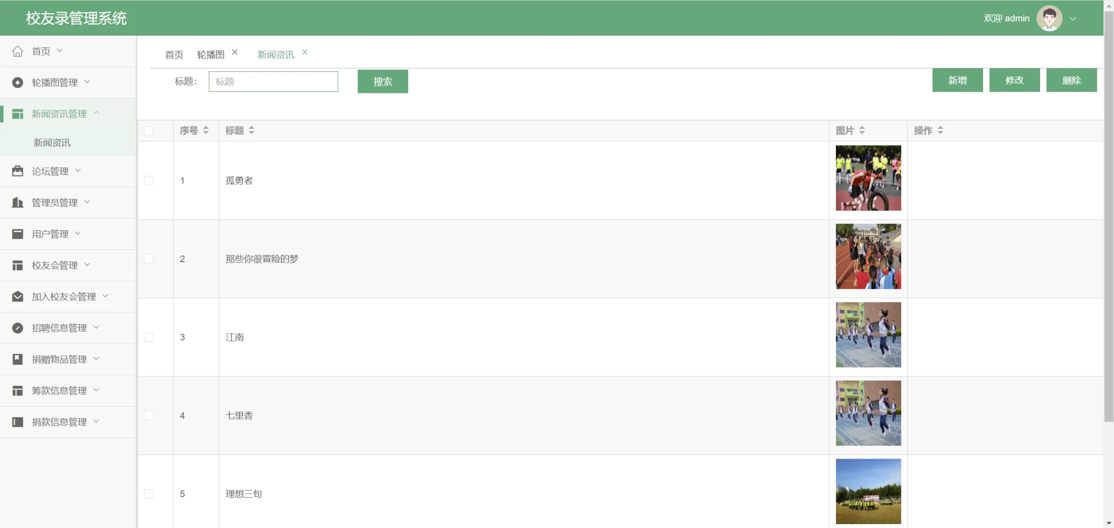 校友录管理系统springboot源码