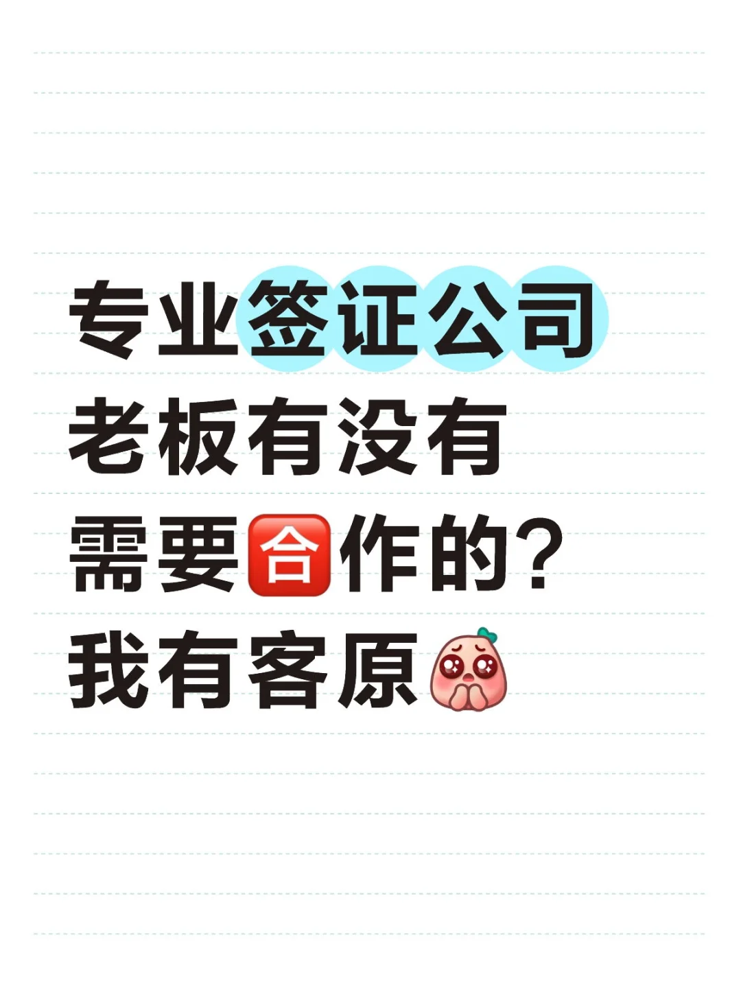 专业签证公司老板有没有？