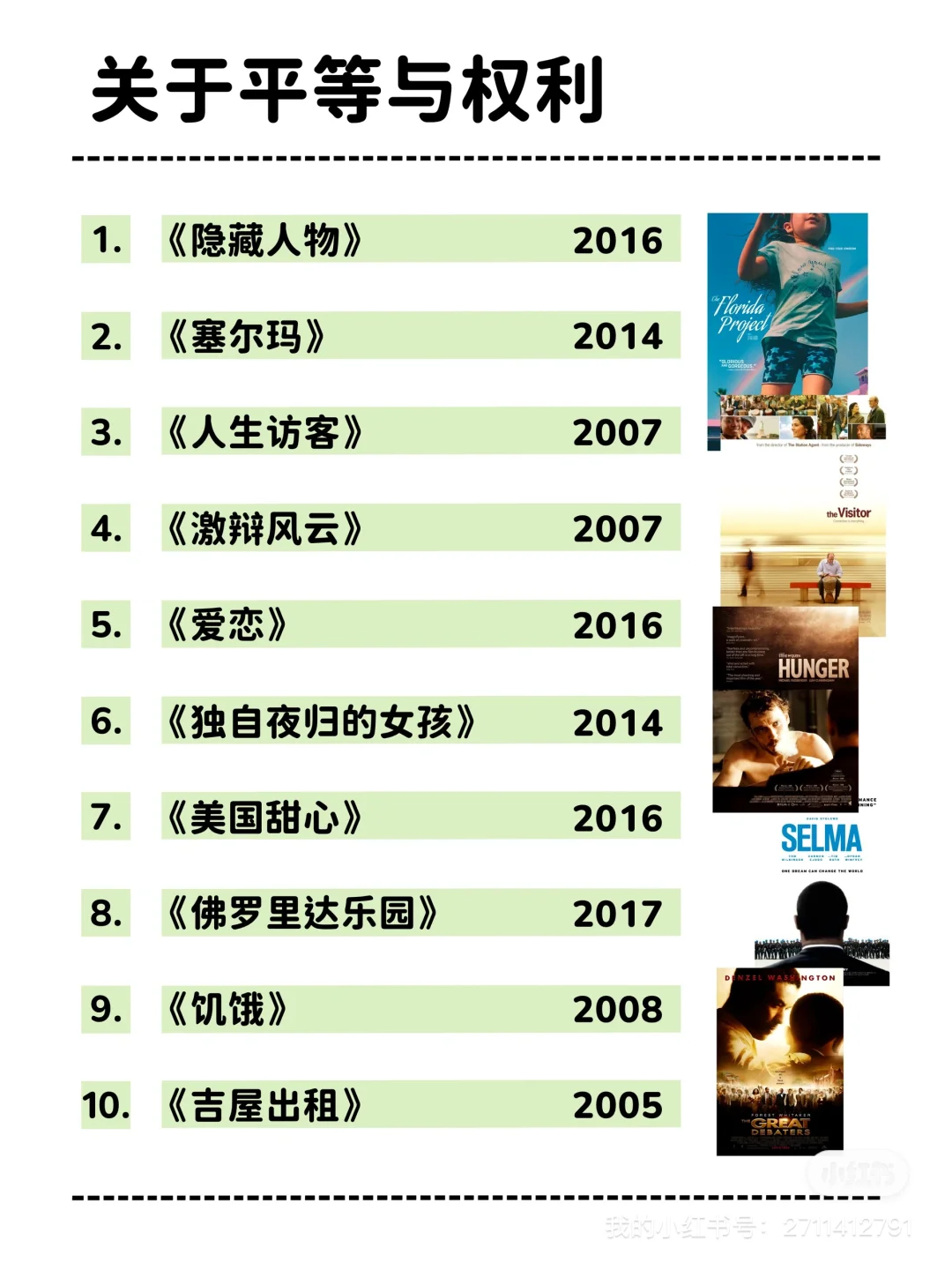 高分影单：100部人生启示录
