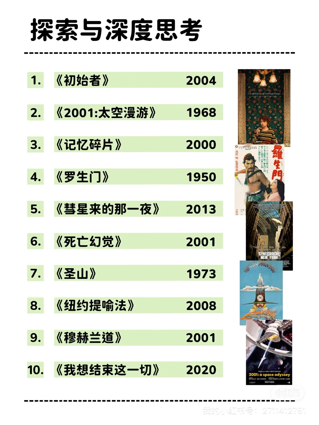 高分影单：100部人生启示录