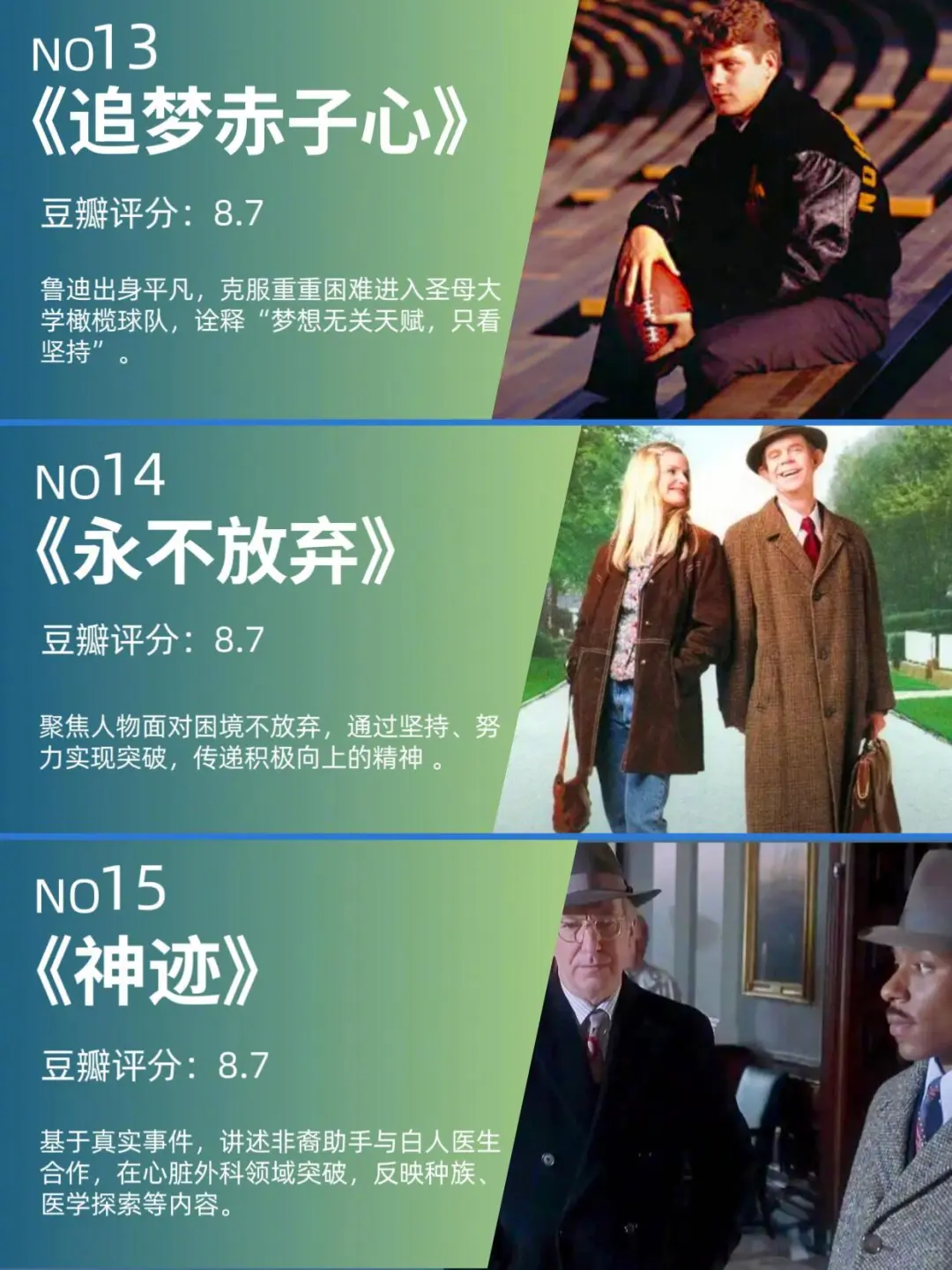 那些值得反复观看的励志电影。