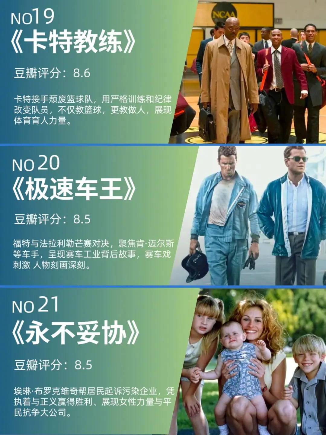 那些值得反复观看的励志电影。