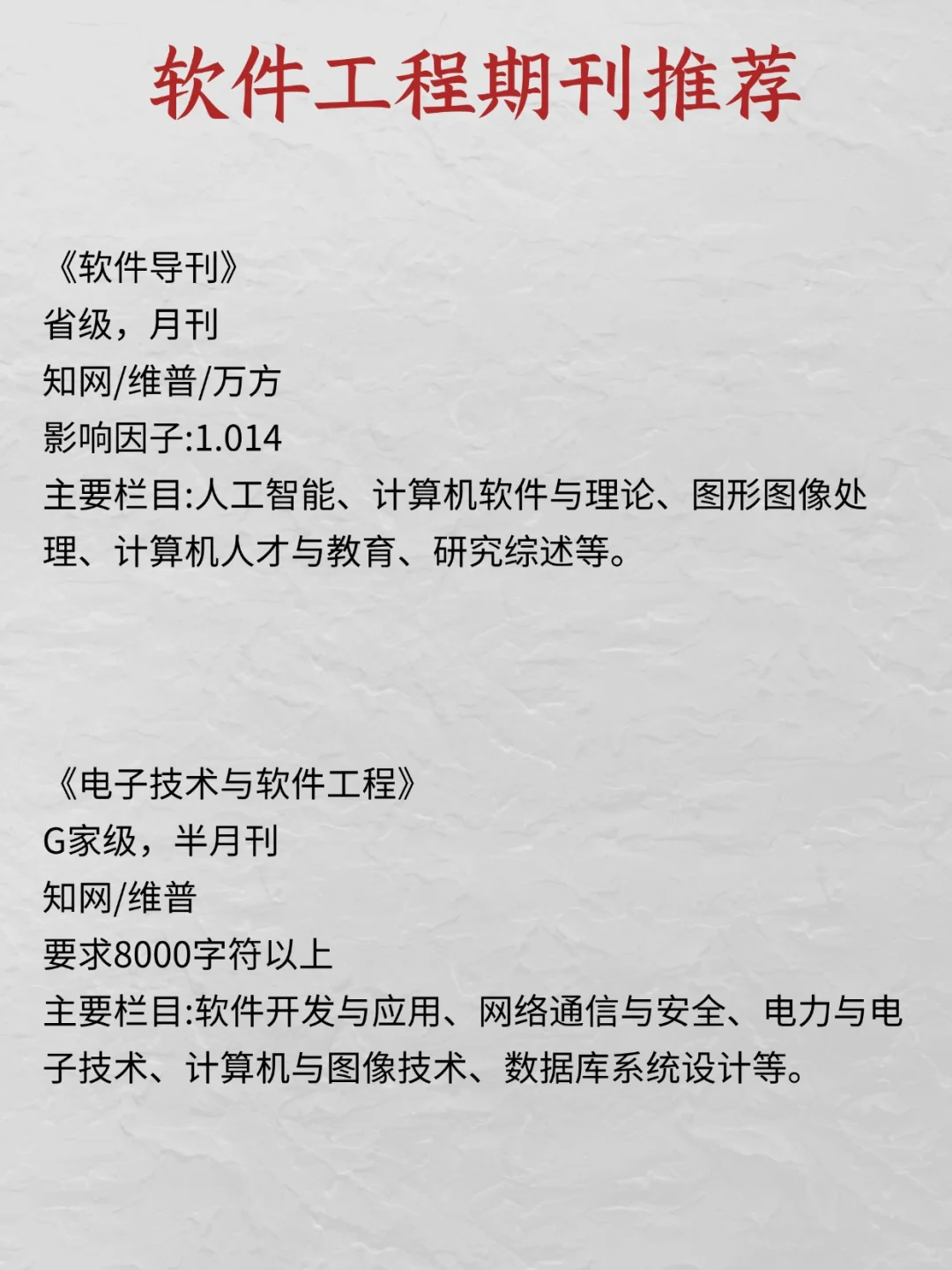 所有软件工程方向一定要看到啊！！