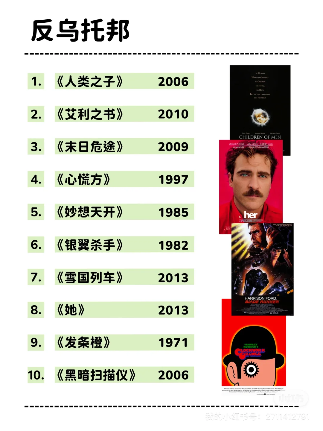 高分影单：100部人生启示录