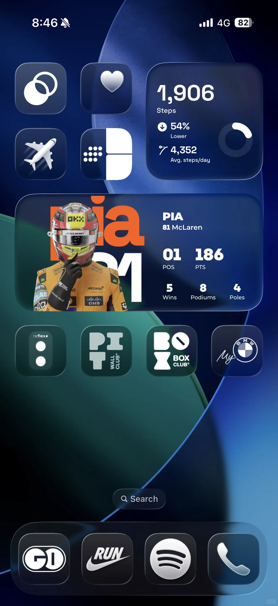 iOS26 + Box Box = 液态玻璃的F1美学