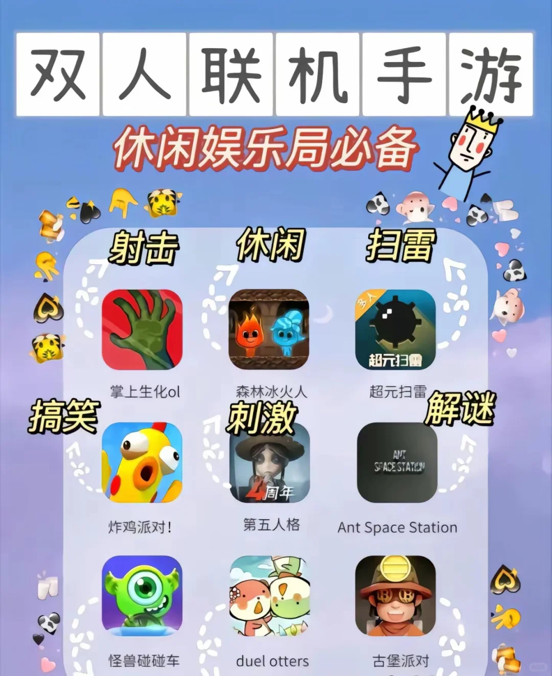 72款双人游戏、再也不用担心游戏荒啦！