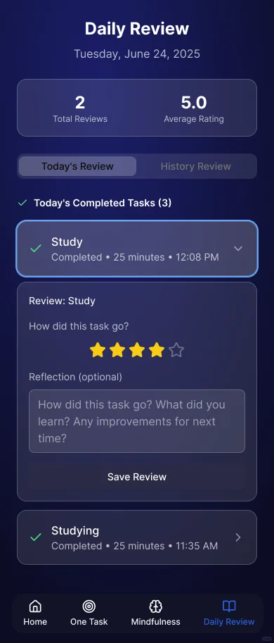 为ADHD做了一个任务专注、记录、管理app