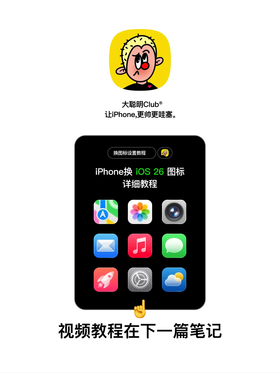 不用升级，换ios26图标。