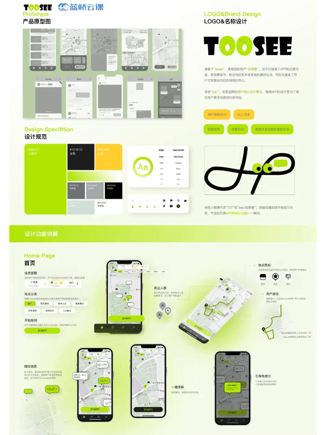 绿色小清新社交App拿下设计竞赛国一