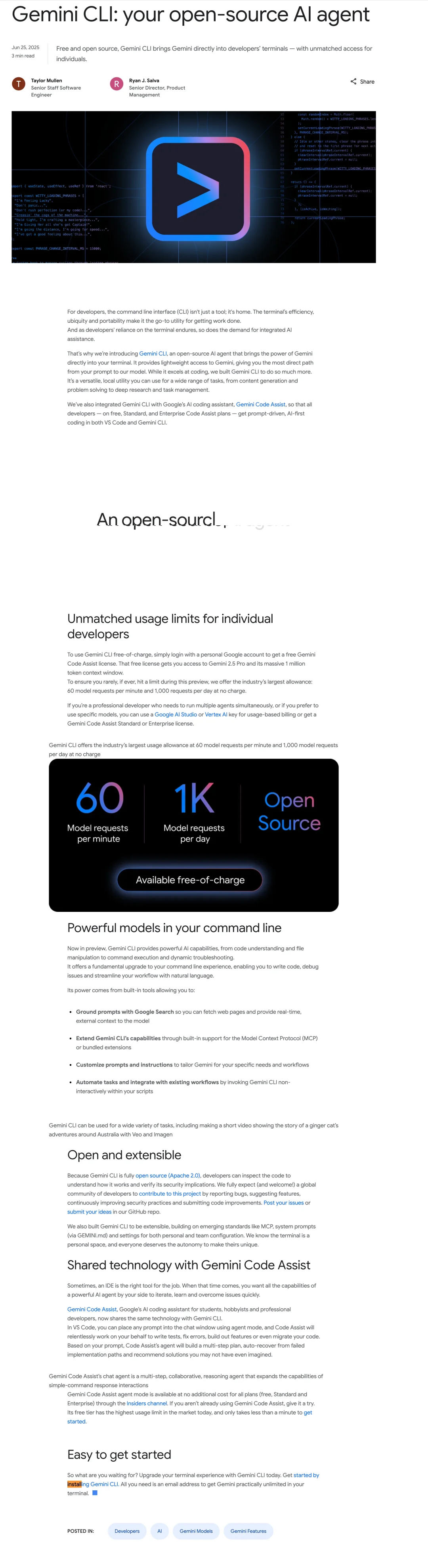 Google 版本的 Claude Code -- Gemini CLI