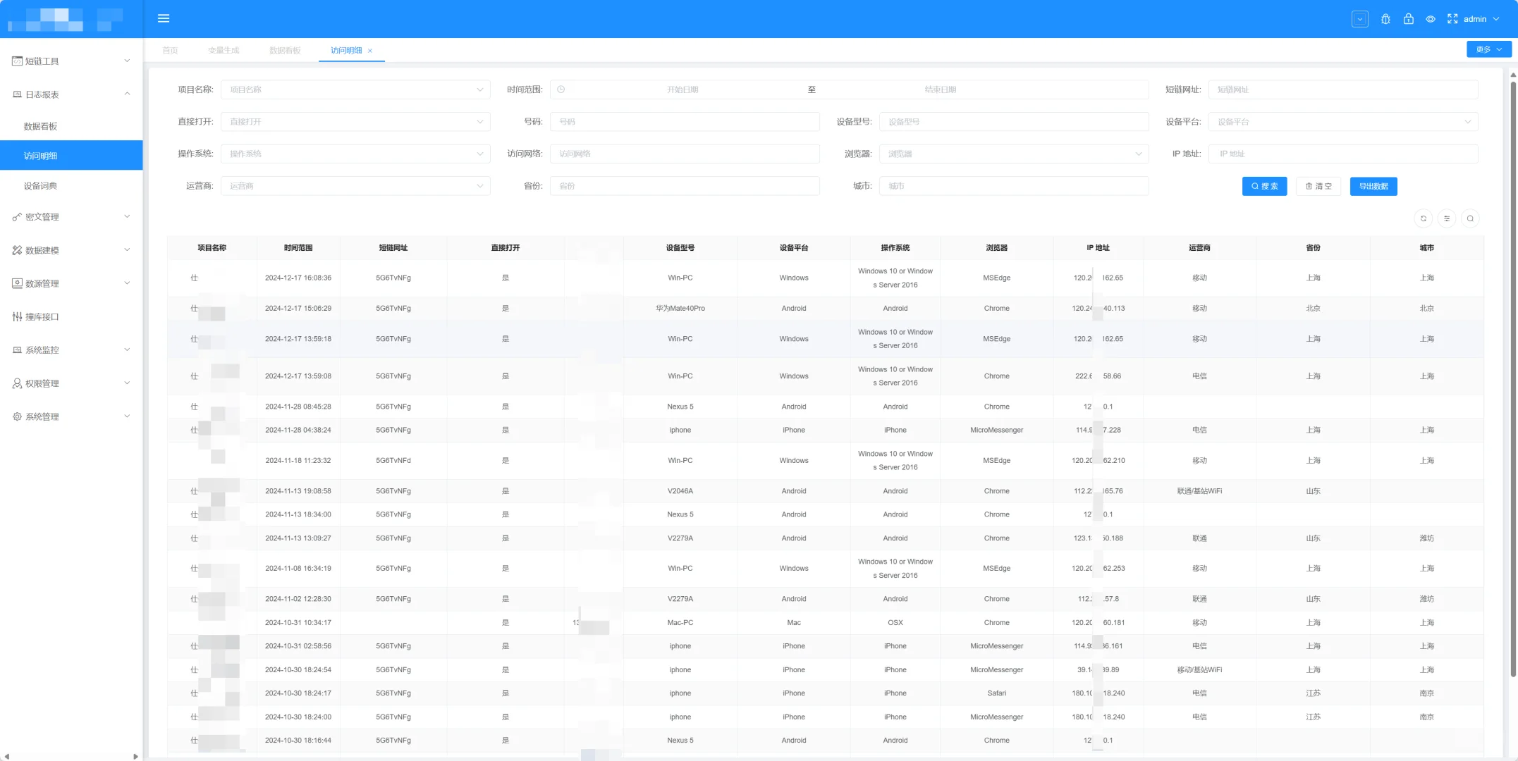 短链监控系统【源码】