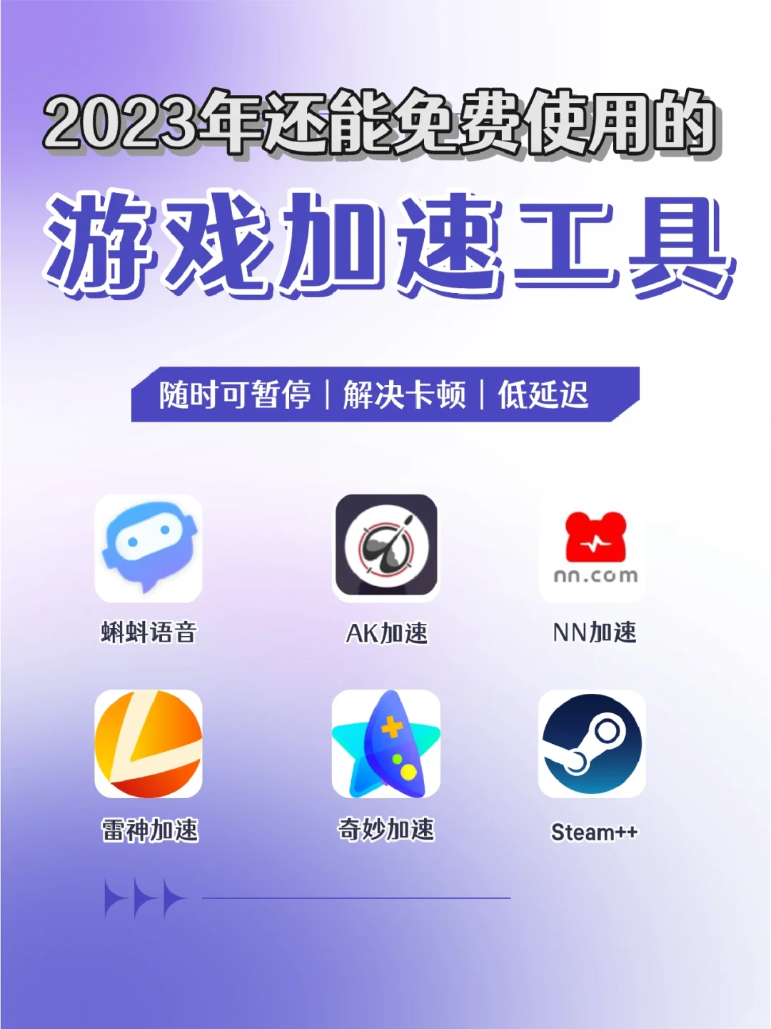 🔥2023年还能免费用的游戏加速工具