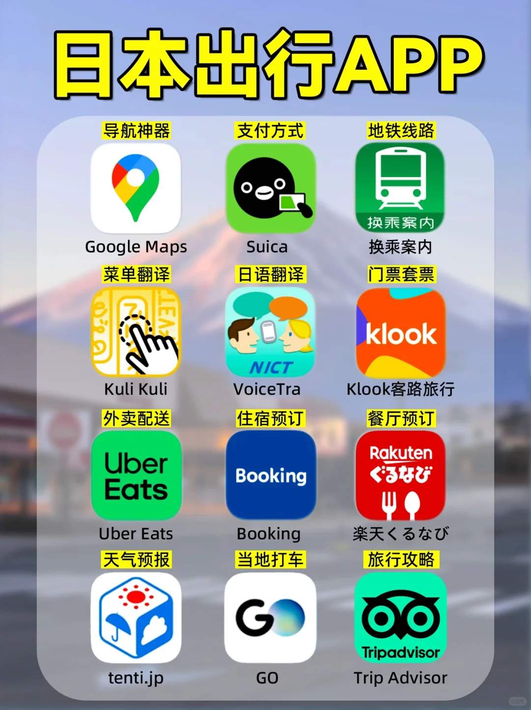 日本🇯🇵旅游出行必备APP！一个不能少‼