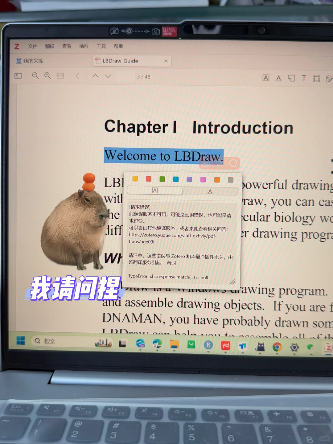 zotero7翻译插件用不了解决方案～摸索半天🧸