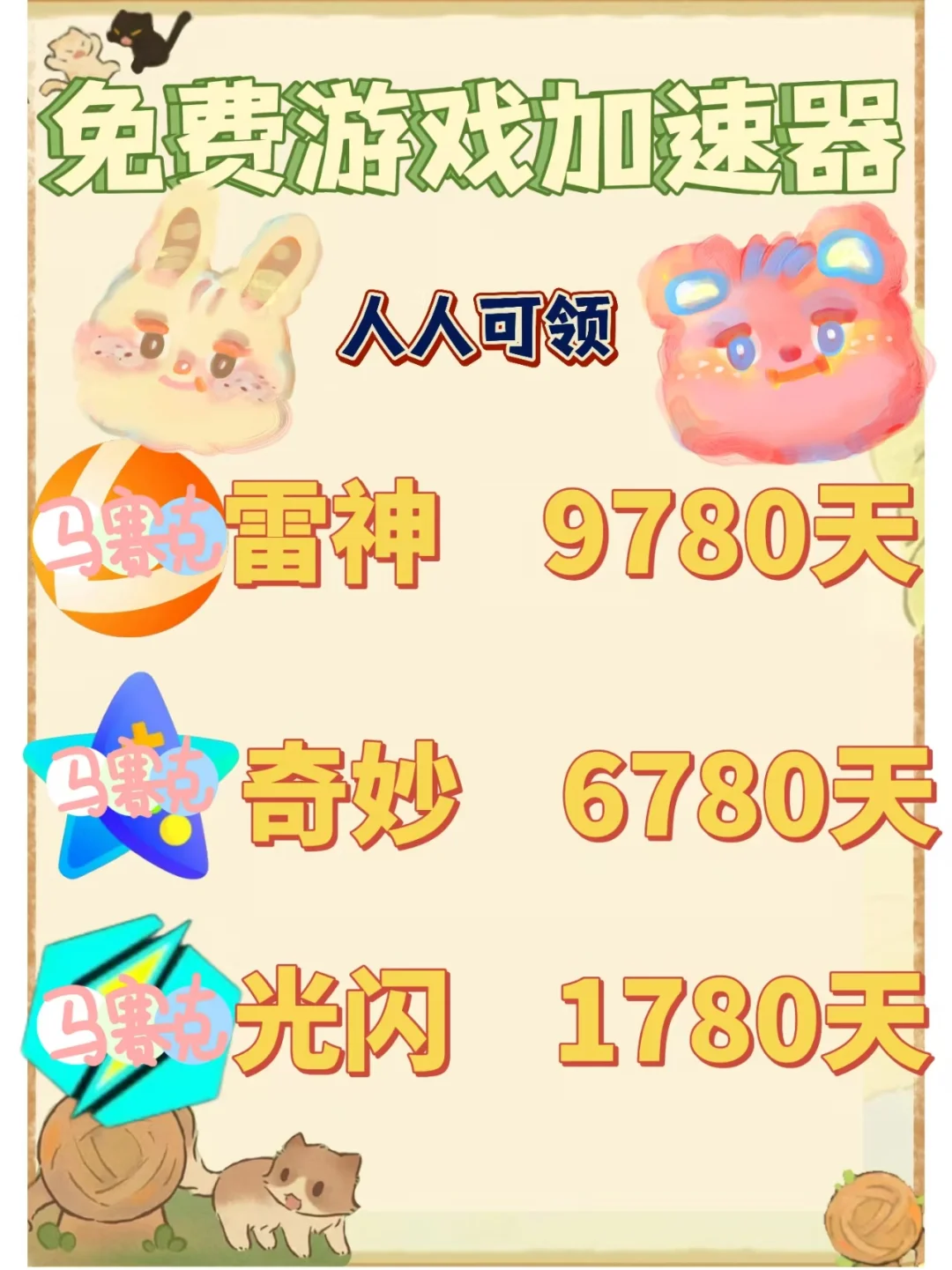 6月23日UU雷神加速器口令cdk，免费领取