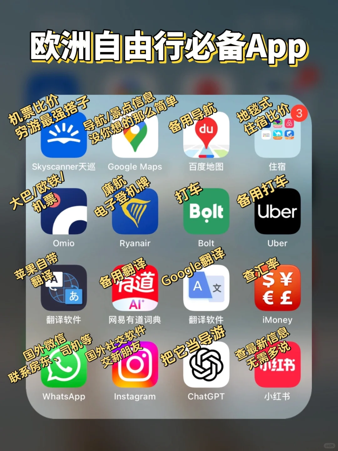 替你们试过了，欧洲自由行这些App最实用！