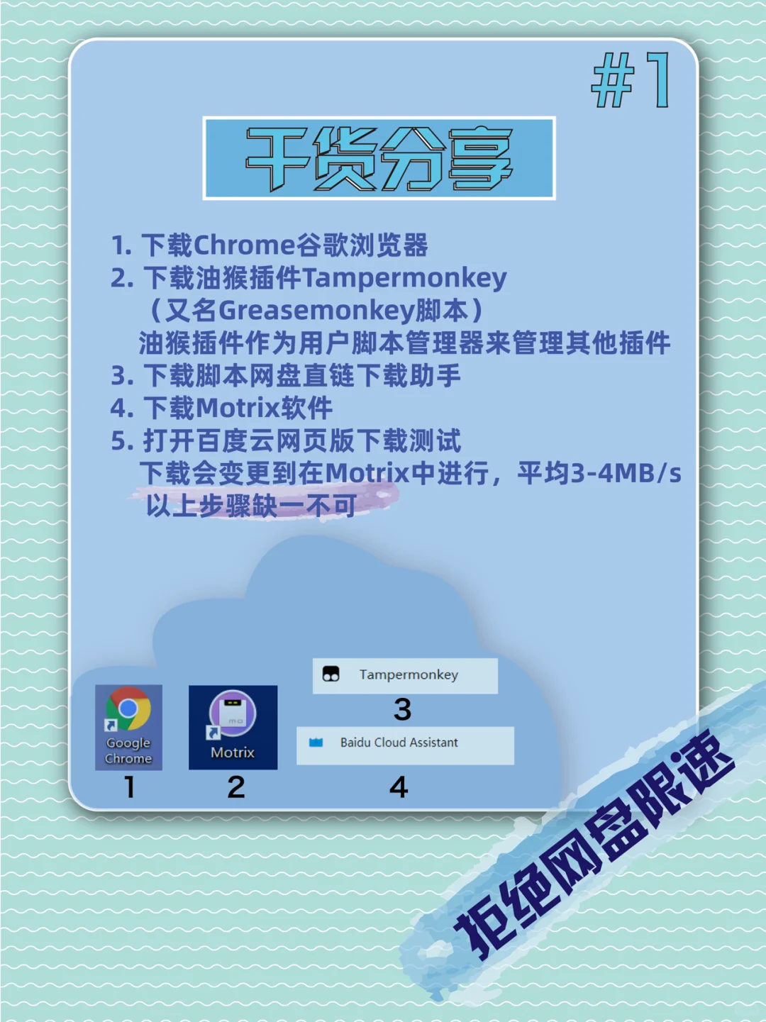 干货分享#1 拒绝百度云网盘限速