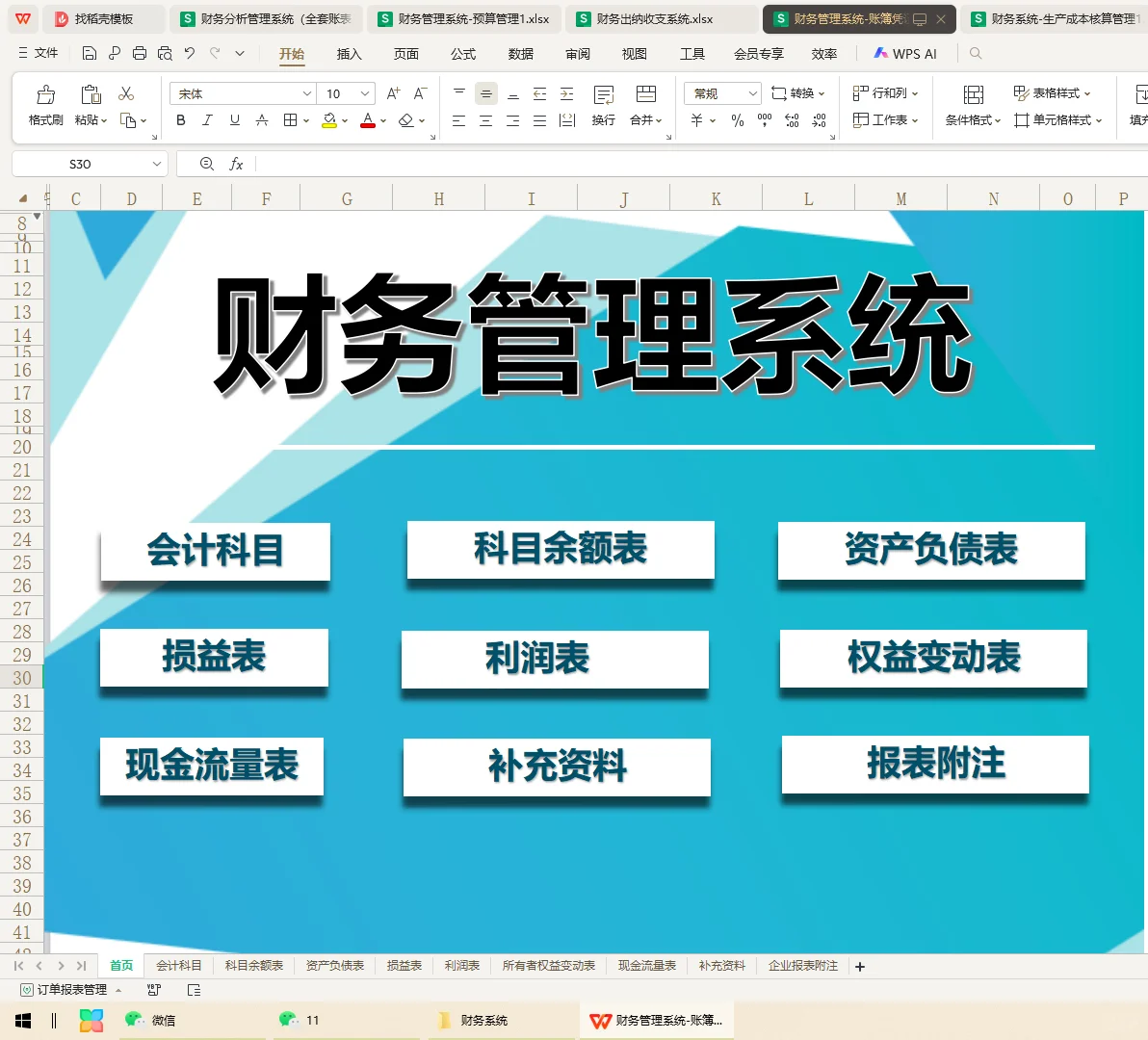 进了一个小公司当会计，没有财务软件...