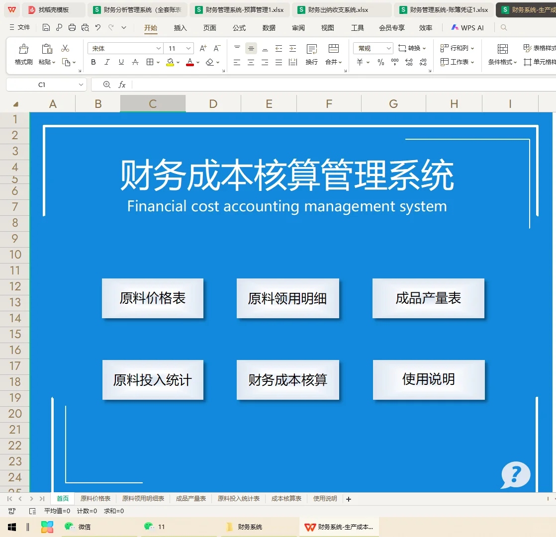 进了一个小公司当会计，没有财务软件...