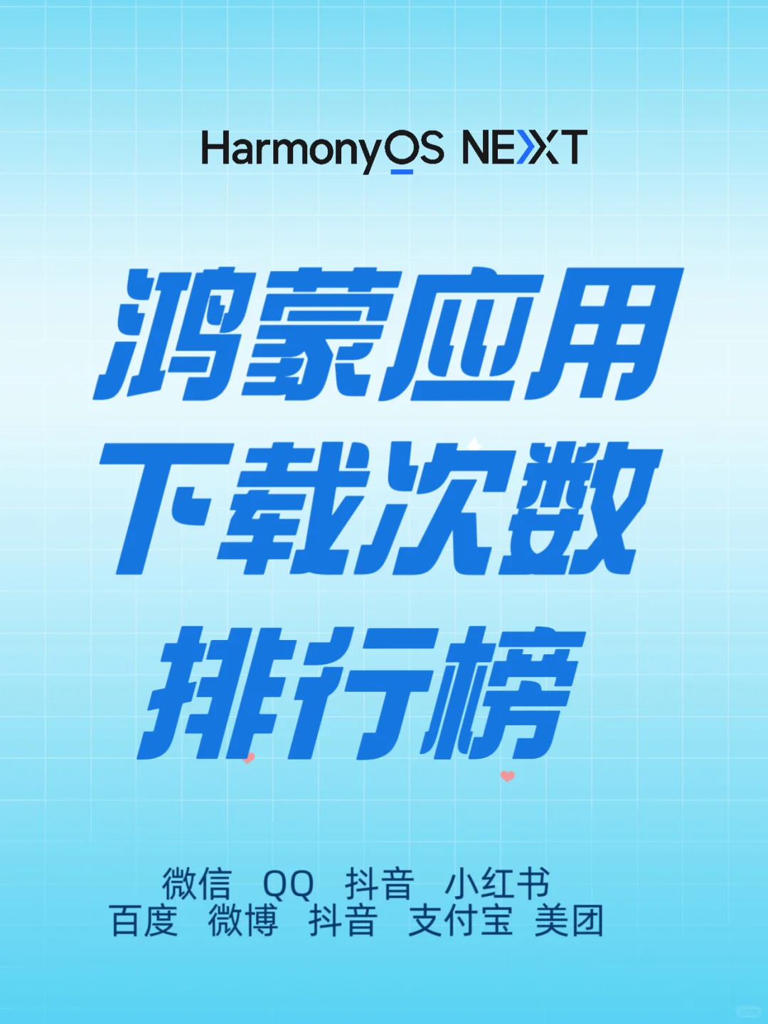 鸿蒙NEXT鸿蒙应用下载次数排行榜