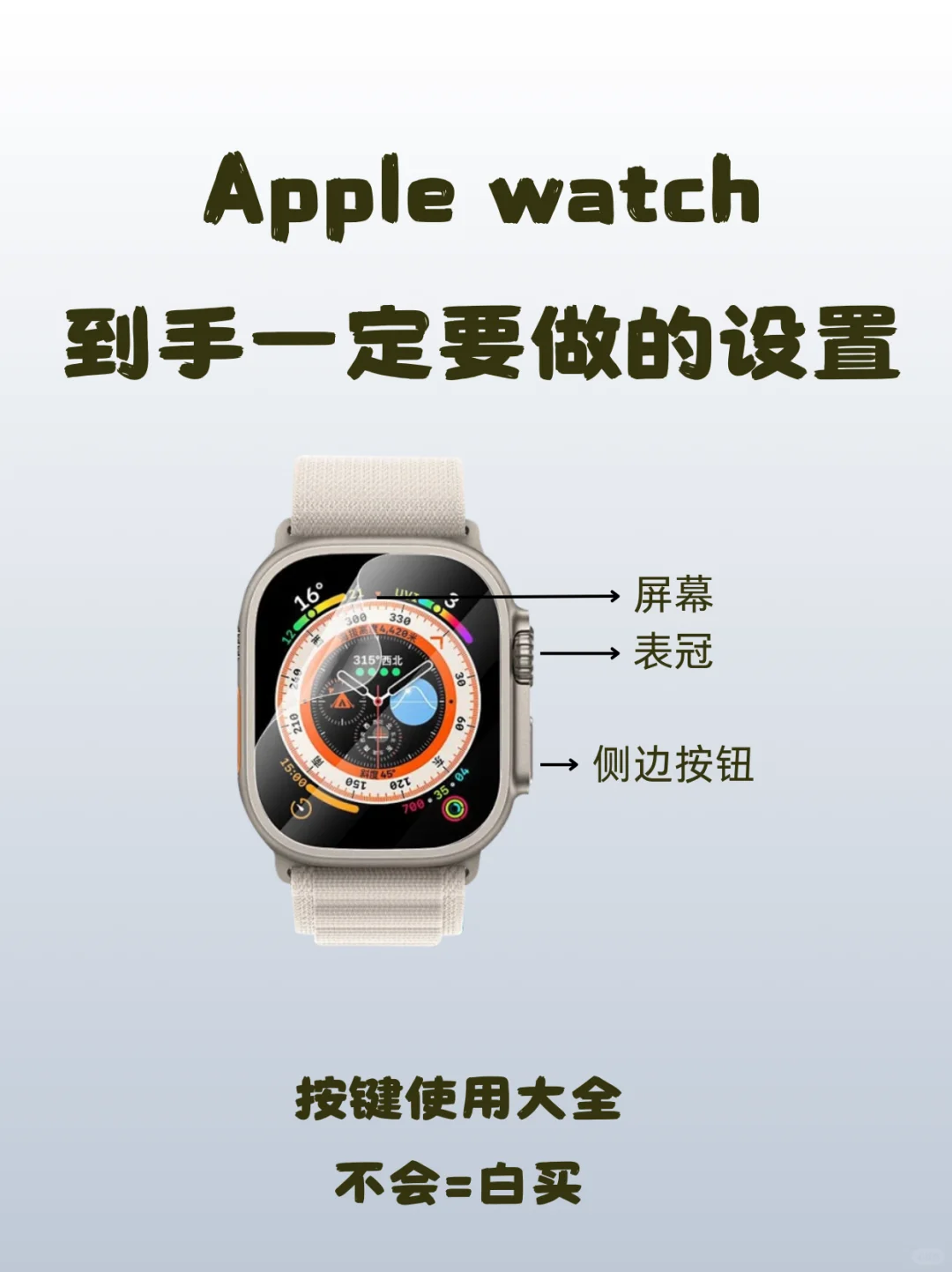 Apple Watch一定要学会的设置和功能❗️
