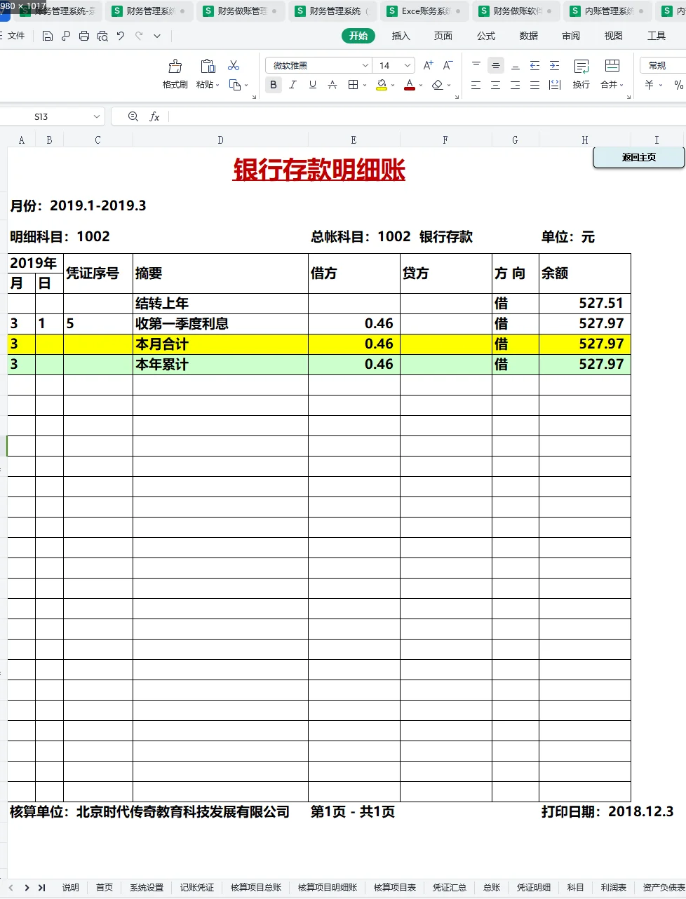 别再花米买财务系统了，这一套财务管理系统