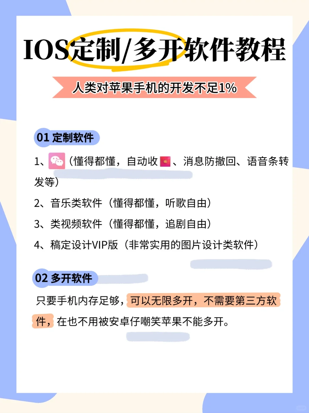 人类对苹果手机的开发不足1%