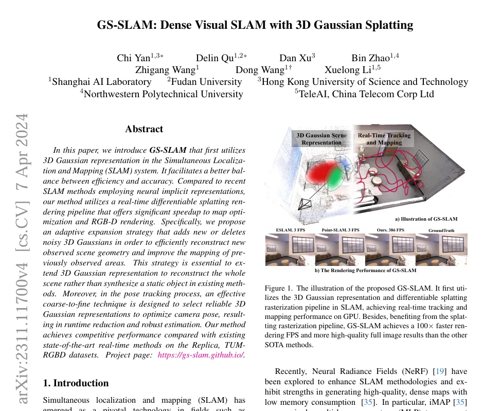 求助！GS-SLAM到底有没有发布源码？
