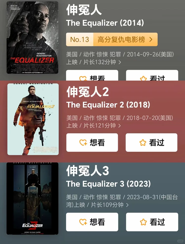 超爽动作电影推荐🎬