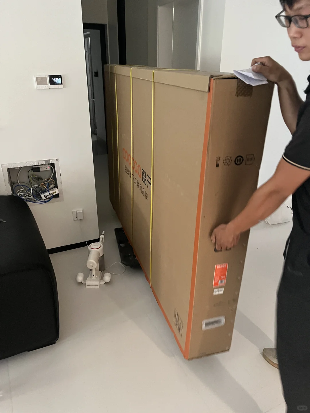 酷开85K6 miniLED电视机终于安装了🎉