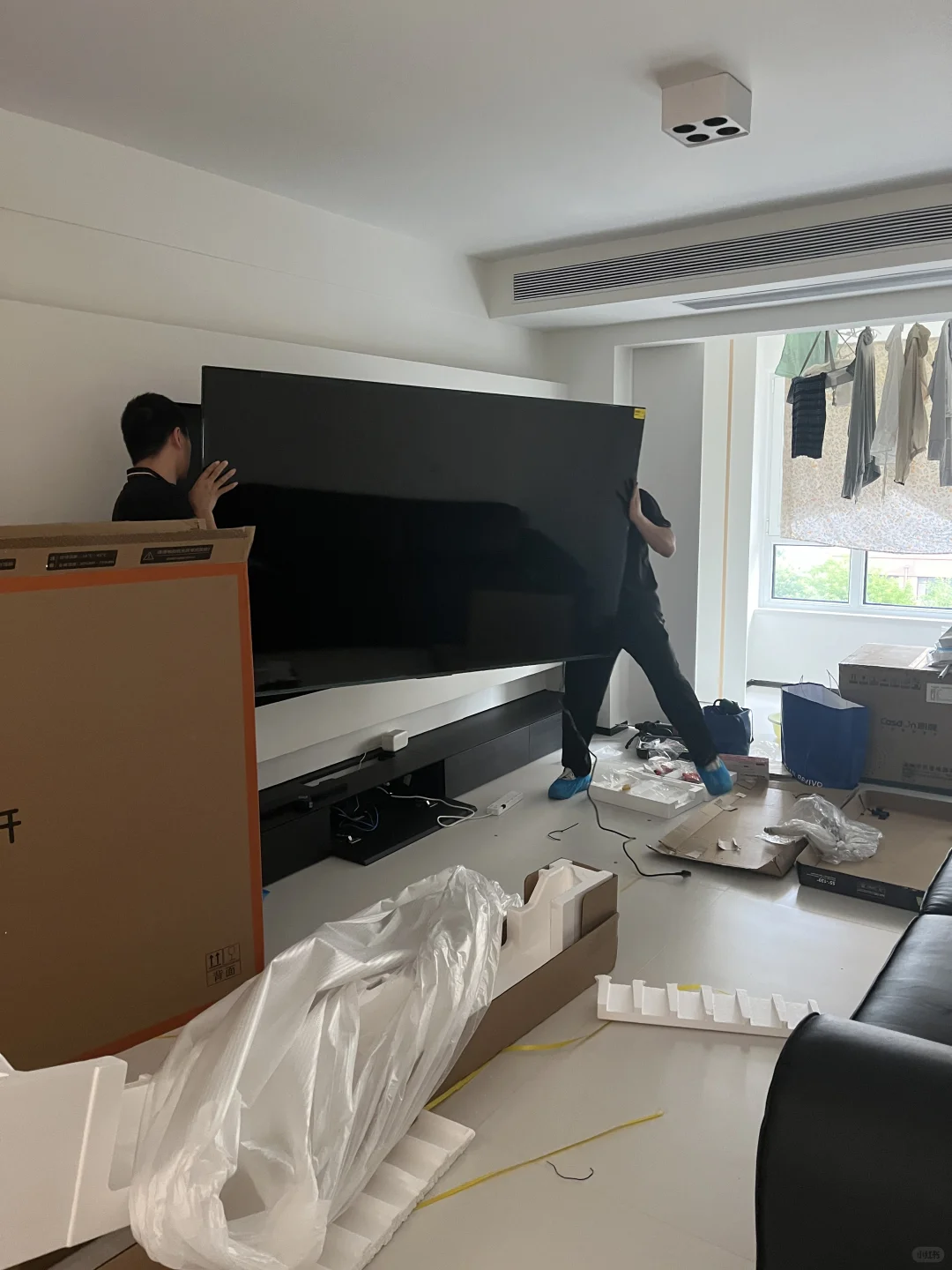 酷开85K6 miniLED电视机终于安装了🎉