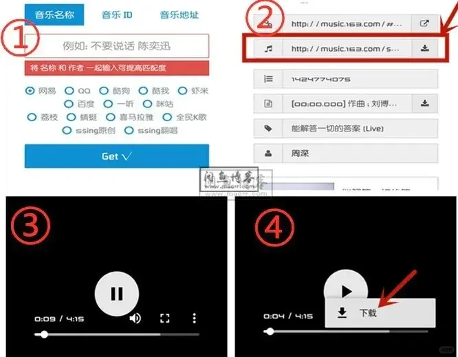 QQ,网易云、酷狗等全网音乐如何免费下载?
